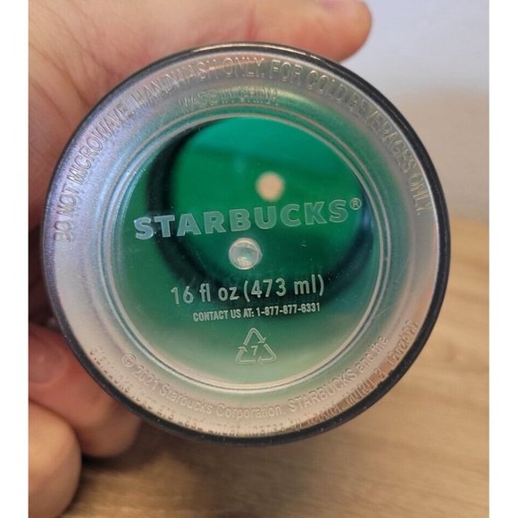 Starbucks Birthday 16oz It’s Your Day Cold Brew Tumbler GREEN & ORANGE  Coffee - Picture 3 of 4